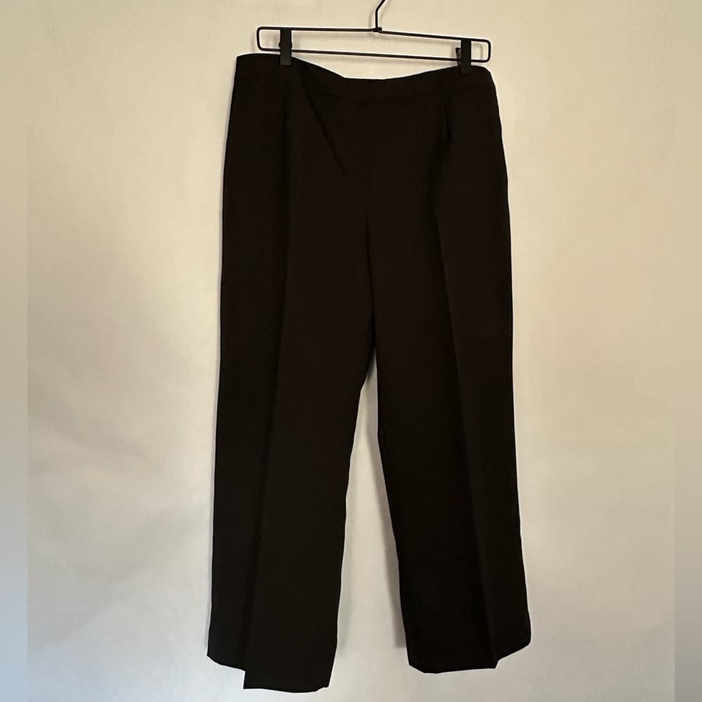 Evan Picone PETITE Black 2 Piece Suit Button Vintage Career Office 12P Petite - Thumbnail 13