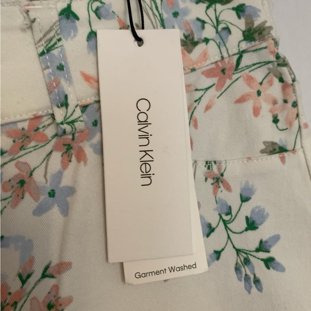 Calvin Klein Romantic Spring Summer Dreamy Floral Print Pants Women’s Size 8 - Thumbnail 6