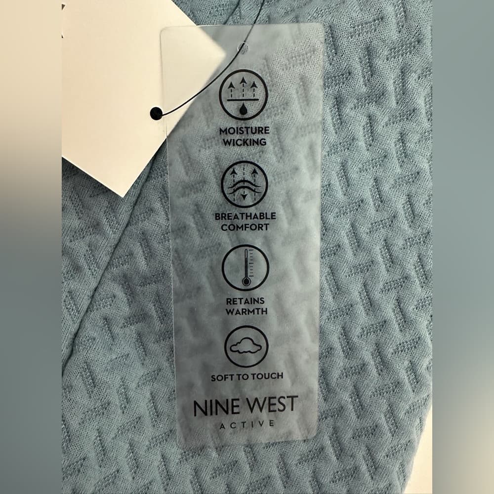 NWT Nine West Active Textured Leggings Cargo Pocket Women Medium Athleisure - Thumbnail 10