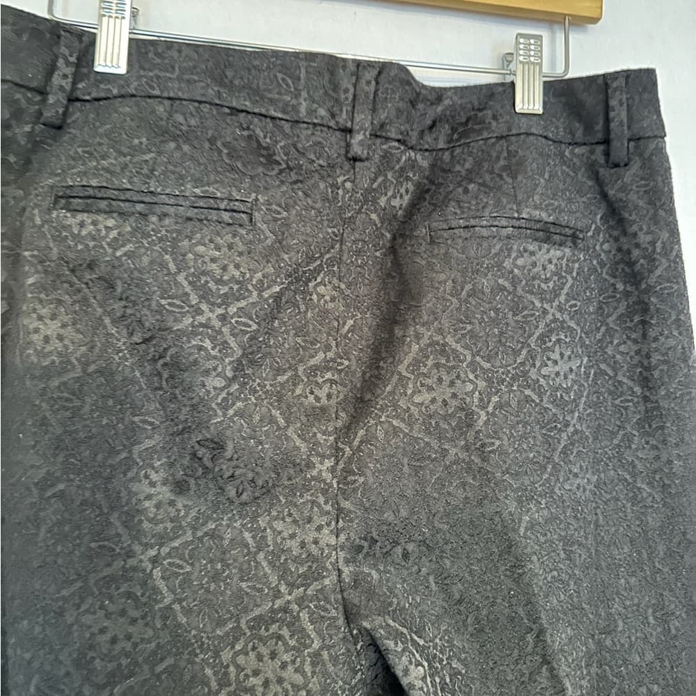 Monsoon Black Patterned / Textured Pants - Womens Size 10 - Thumbnail 5