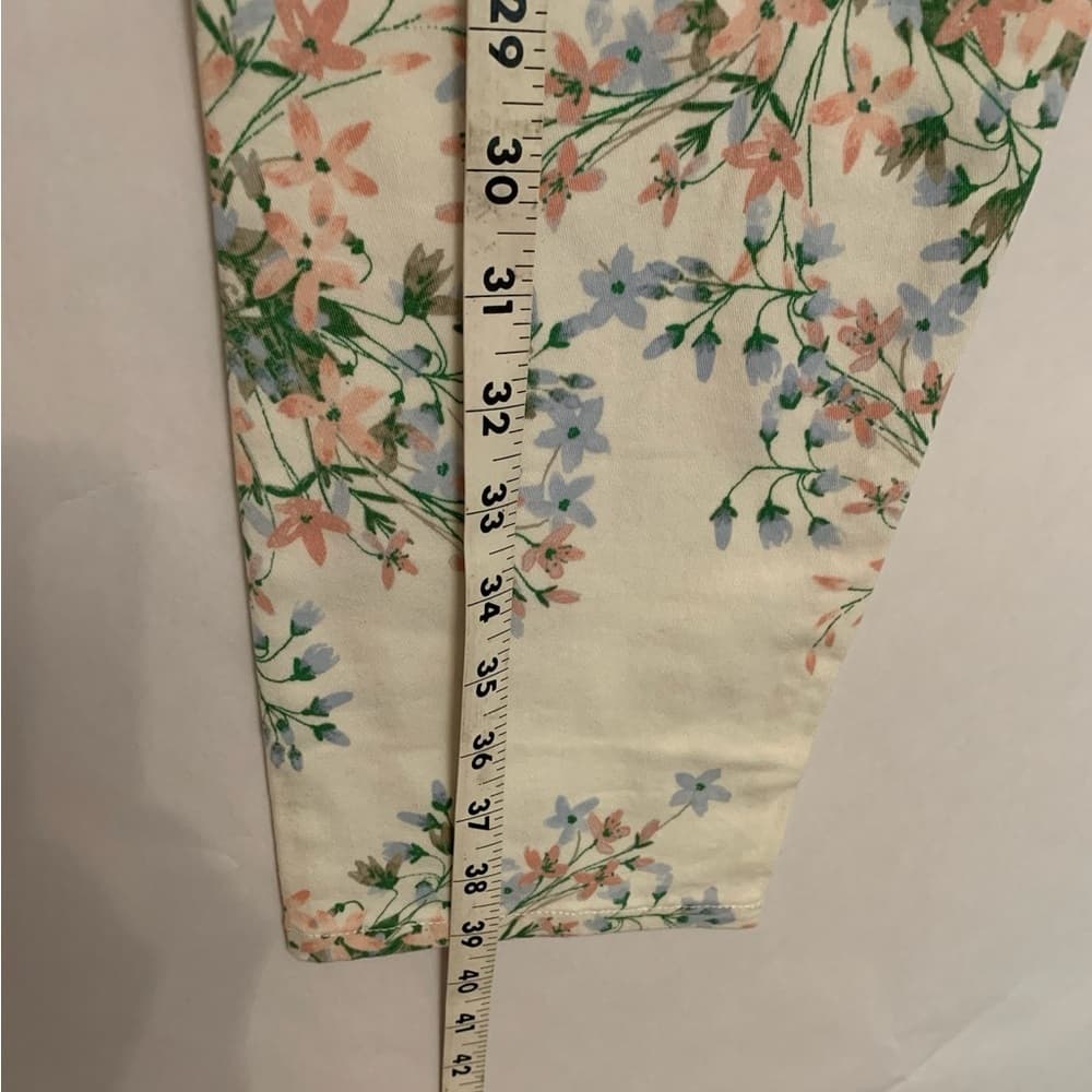 Calvin Klein Romantic Spring Summer Dreamy Floral Print Pants Women’s Size 8 - Thumbnail 10