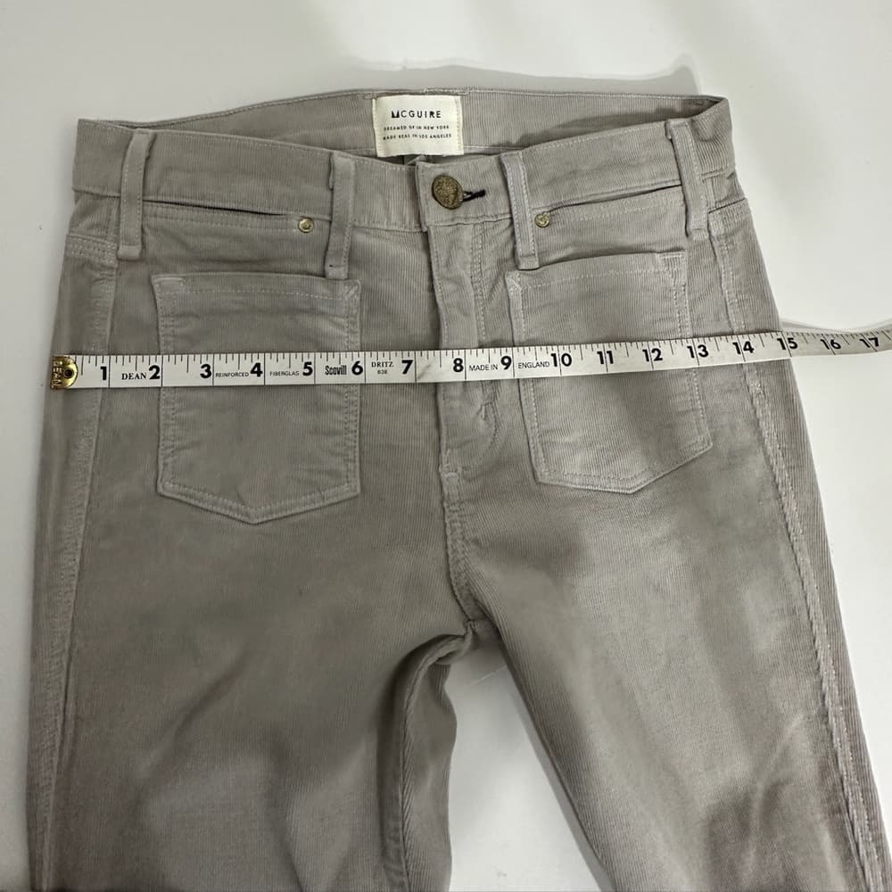 McGuire Flare Corduroy Pants Size 26 Cotton Spandex - Thumbnail 13