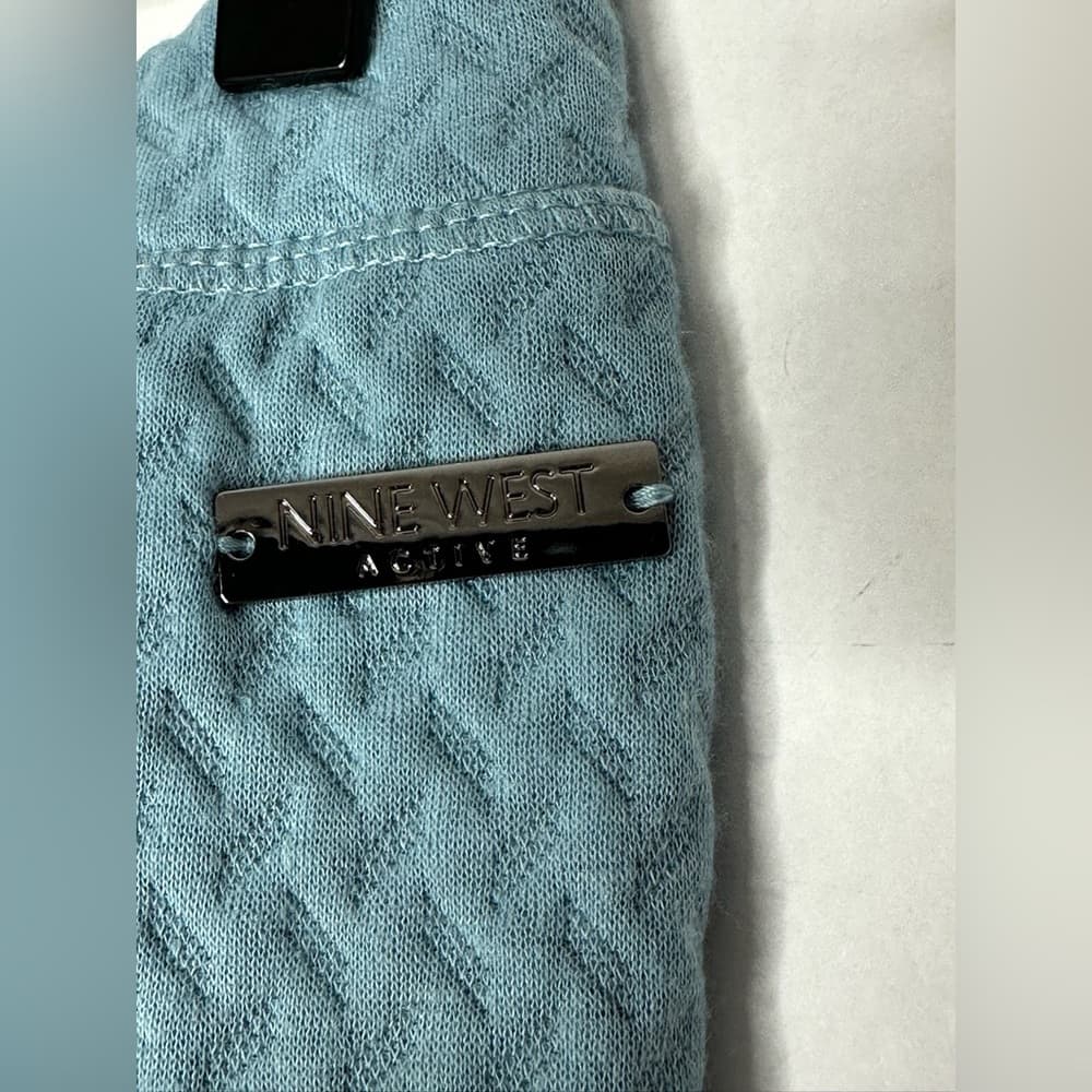NWT Nine West Active Textured Leggings Cargo Pocket Women Medium Athleisure - Thumbnail 6