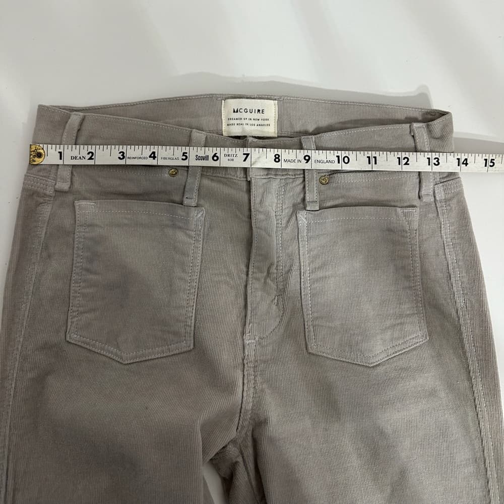 McGuire Flare Corduroy Pants Size 26 Cotton Spandex - Thumbnail 11