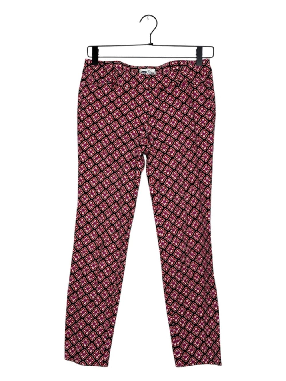 Old Navy Pixie Pants Red Diamond Print Pattern Size 2 Boho Artsy - Thumbnail 15