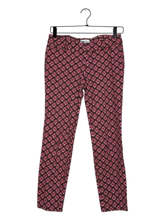 Old Navy Pixie Pants Red Diamond Print Pattern Size 2 Boho Artsy - Thumbnail 16