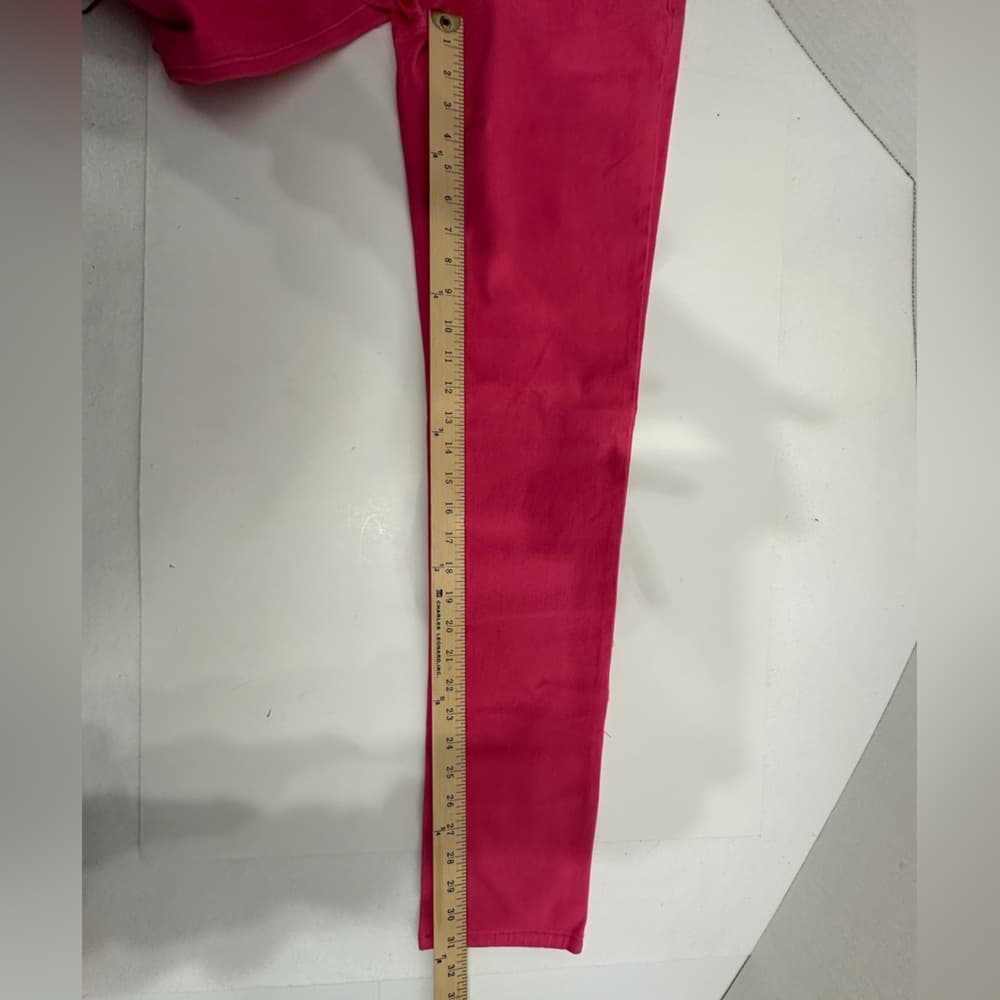 Makers Hot Topic Hot Pink Skinny Jeans Y2K Deadstock Size 9 Juniors - Thumbnail 5