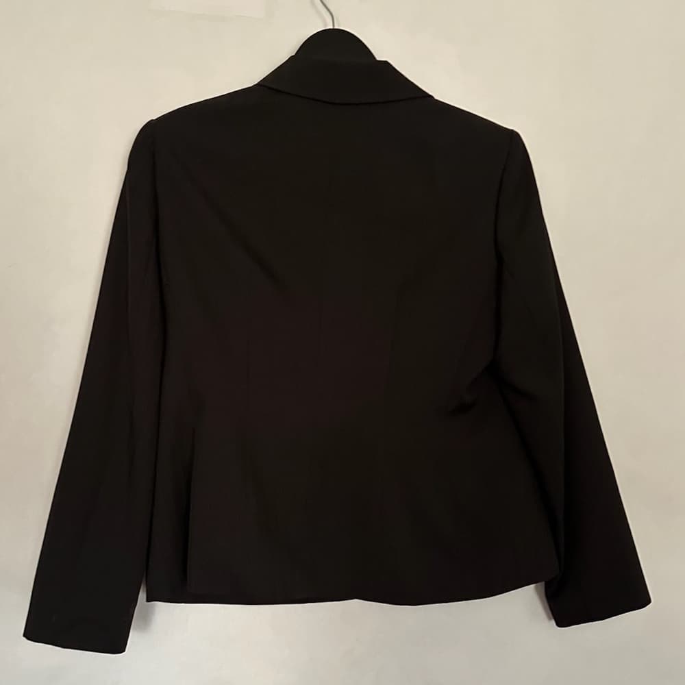 Evan Picone PETITE Black 2 Piece Suit Button Vintage Career Office 12P Petite - Thumbnail 3
