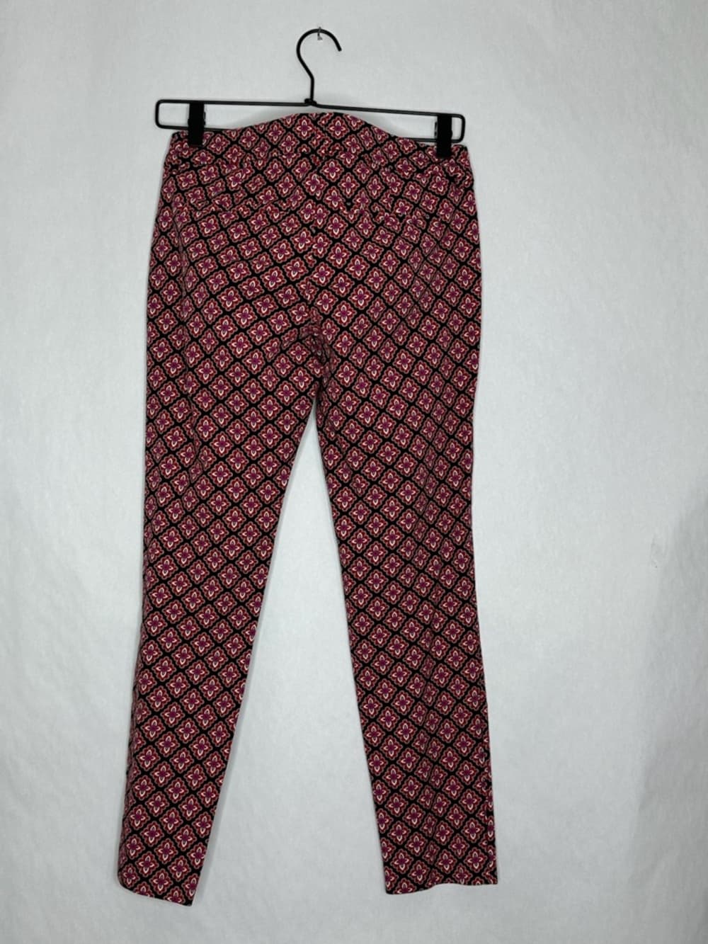 Old Navy Pixie Pants Red Diamond Print Pattern Size 2 Boho Artsy - Thumbnail 6