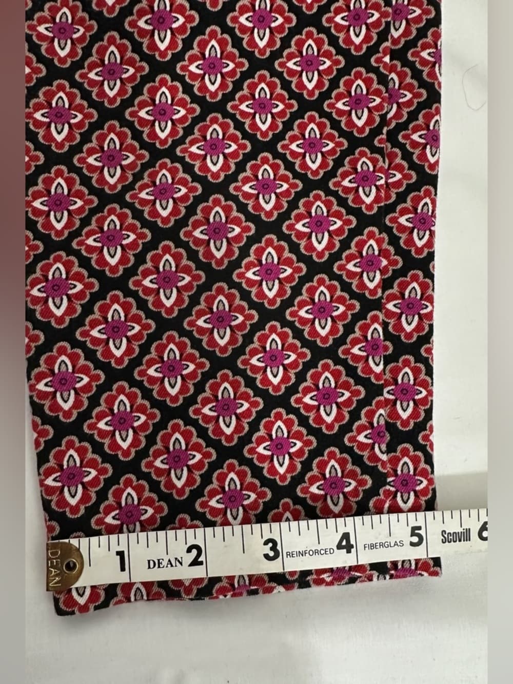 Old Navy Pixie Pants Red Diamond Print Pattern Size 2 Boho Artsy - Thumbnail 10