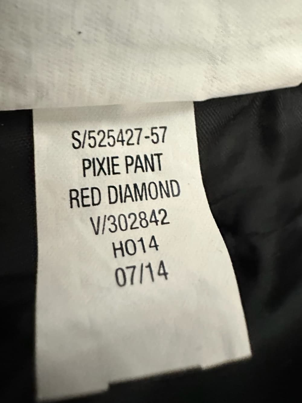 Old Navy Pixie Pants Red Diamond Print Pattern Size 2 Boho Artsy - Thumbnail 13
