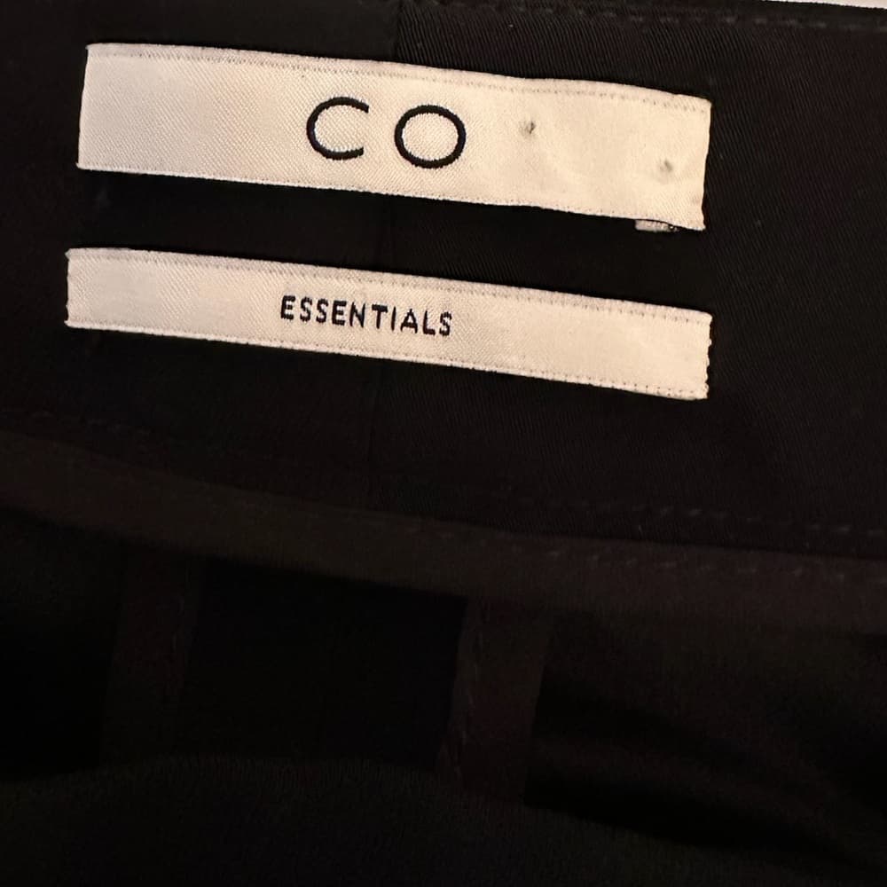 CO Collections Black Trousers Tapered Leg Pants Business Office Minimal Size XS - Thumbnail 10