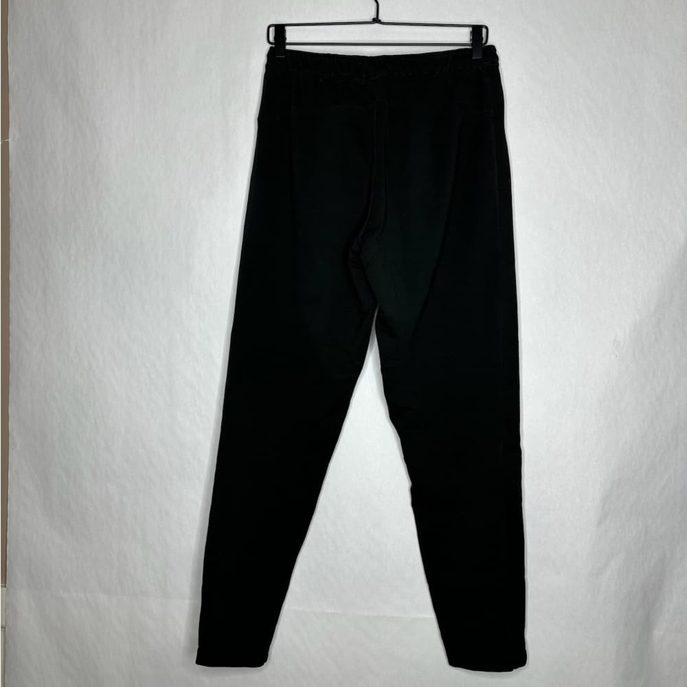 Puma Black Athletic Jogger Sweatpants Drawstring Logo Lounge Pants Medium - Thumbnail 5