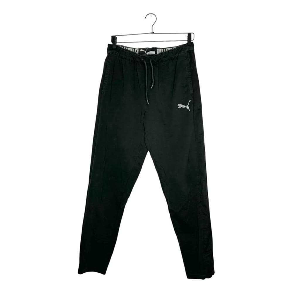 Puma Black Athletic Jogger Sweatpants Drawstring Logo Lounge Pants Medium - Thumbnail 11