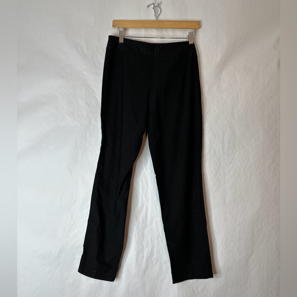 Counterparts Pants Black Grey Geometric Texture Size 10 Business Workwear