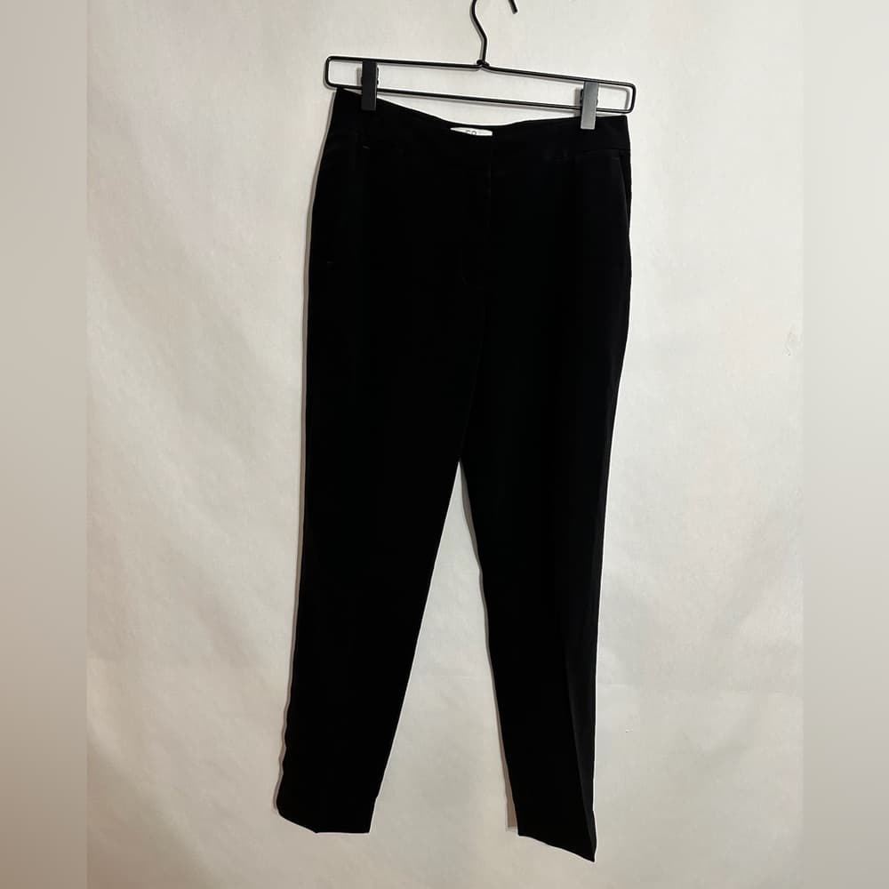 CO Collections Black Trousers Tapered Leg Pants Business Office Minimal Size XS - Thumbnail 8