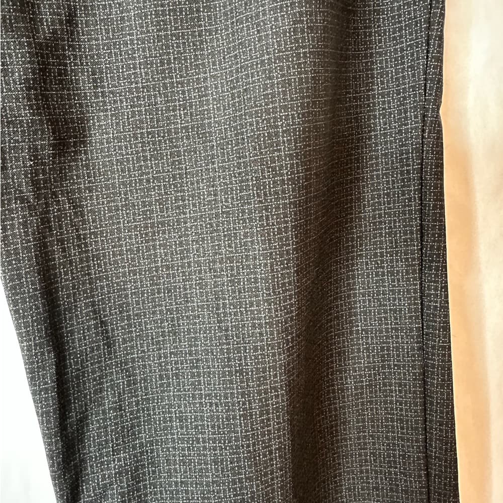 Counterparts Pants Black Grey Geometric Texture Size 10 Business Workwear - Thumbnail 2