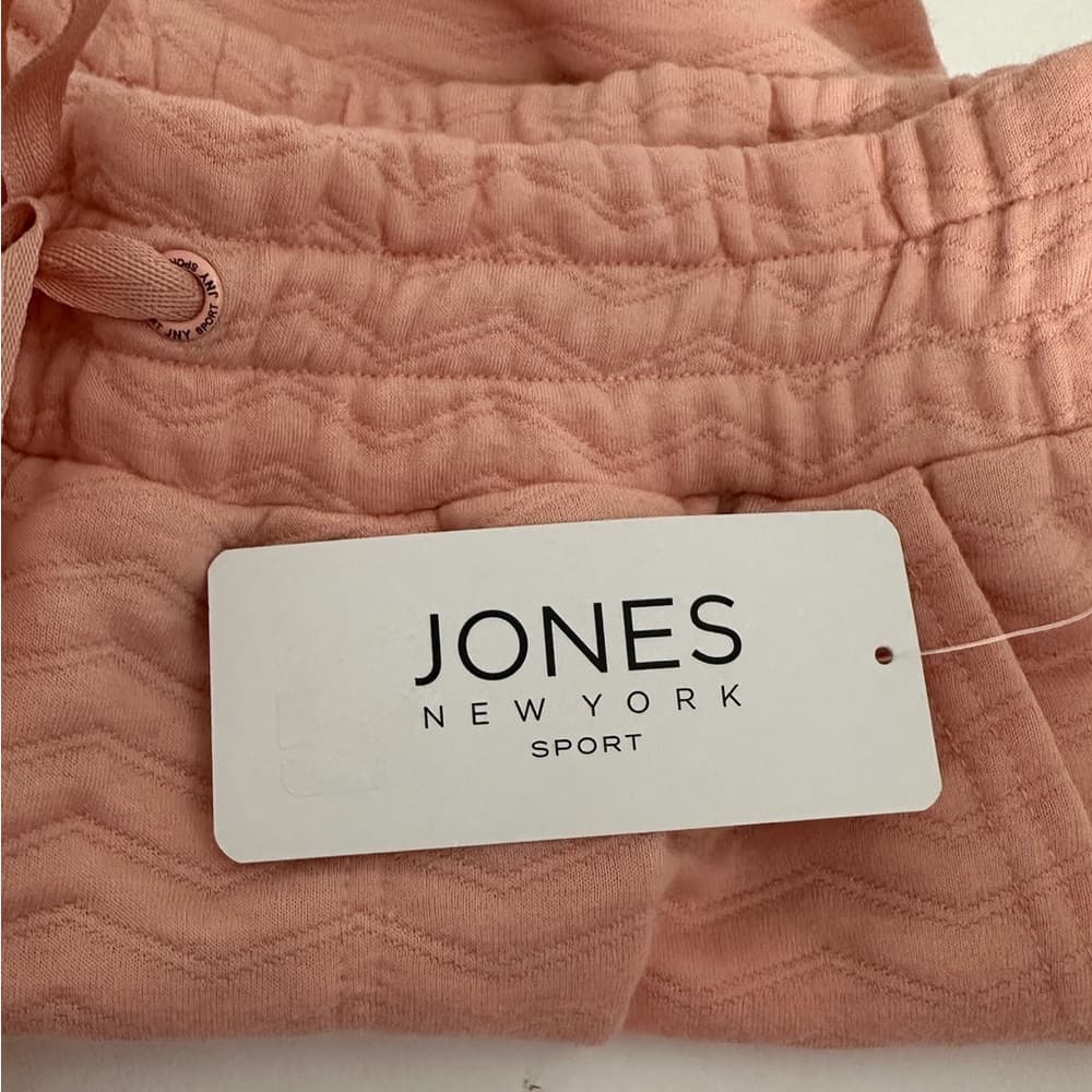 NWT Jones New York Sport Textured Jogger Pant Drawstring Medium Loungewear - Thumbnail 3
