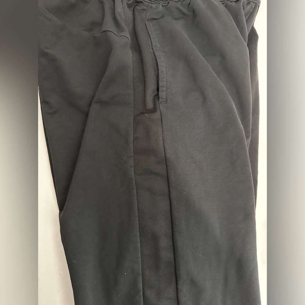 Puma Black Athletic Jogger Sweatpants Drawstring Logo Lounge Pants Medium - Thumbnail 7