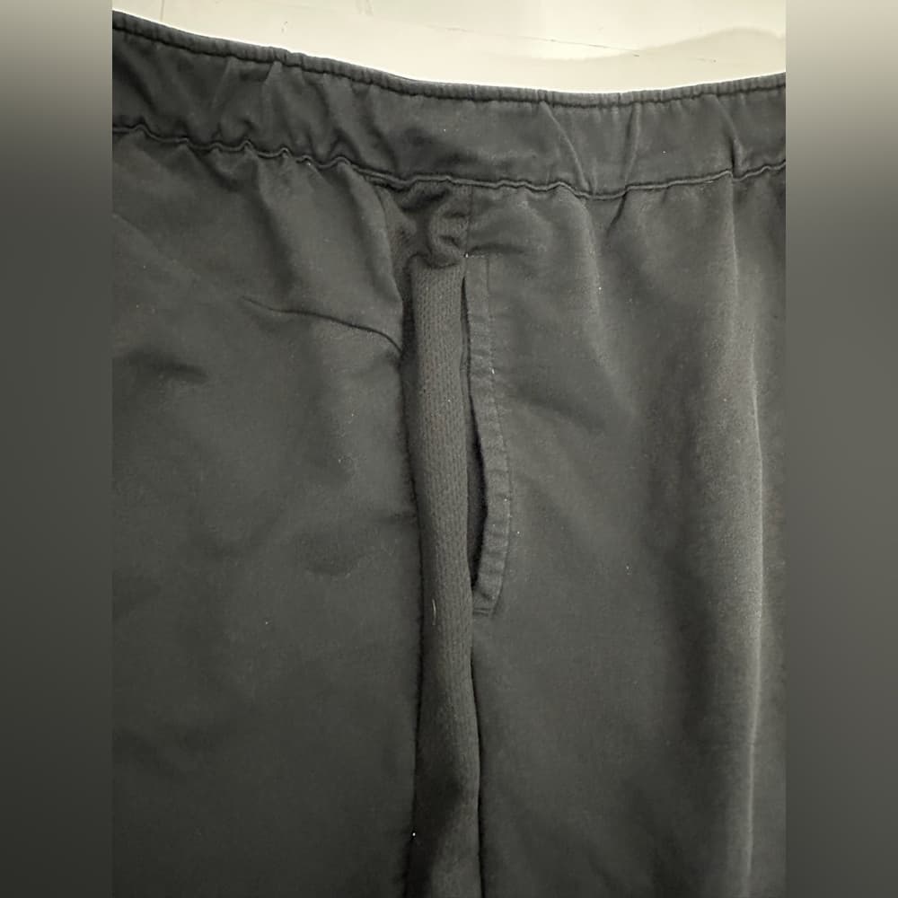 Puma Black Athletic Jogger Sweatpants Drawstring Logo Lounge Pants Medium - Thumbnail 8