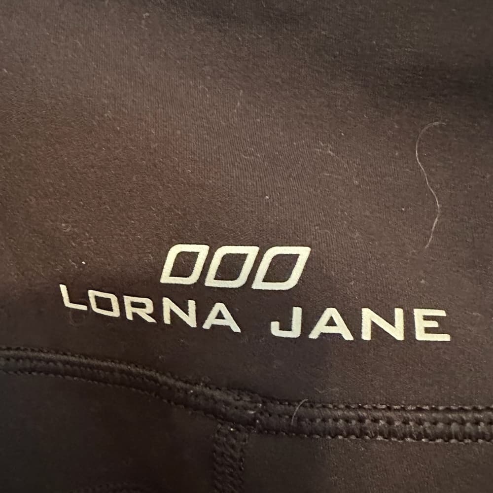 Lorna Jane Black Moto Style Leggings High Rise Activewear Size Small - Thumbnail 5