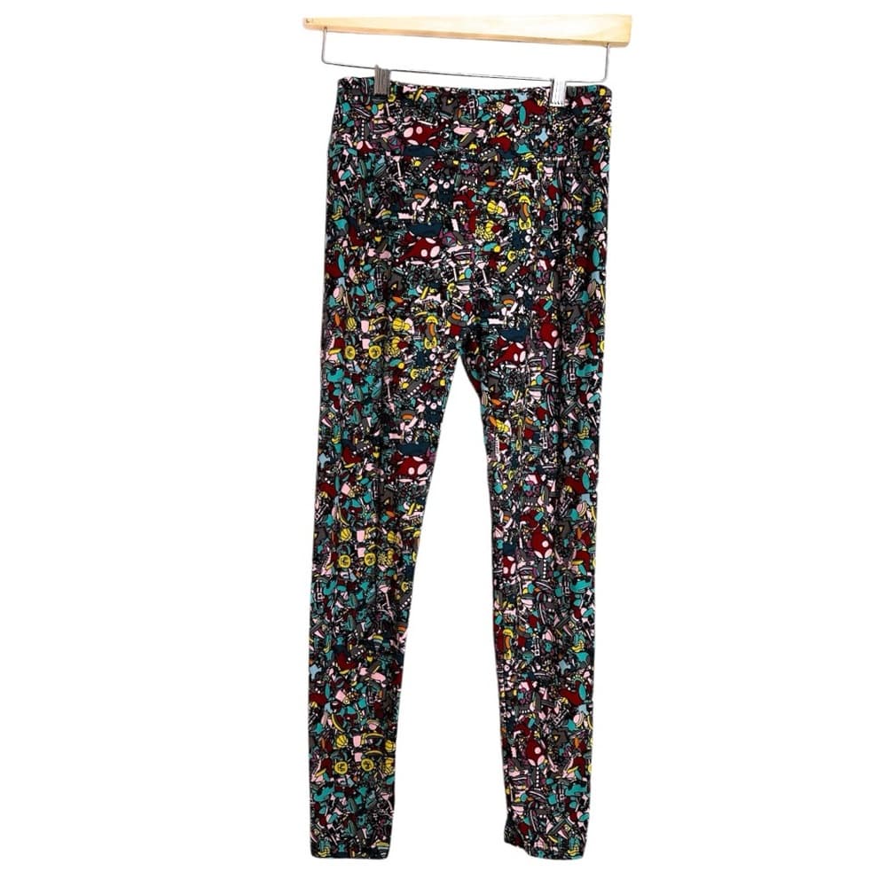 NWT Lularoe Toy Factory Print Leggings OS Robots Cat Truck Cartooncore Kidcore - Thumbnail 9