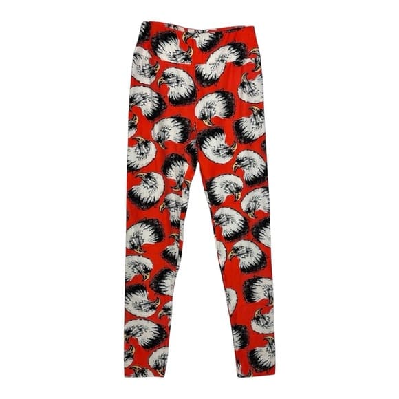 NWT LuLaRoe Bald Eagle Print Leggings OS One Size Forth of July Capsule America - Thumbnail 10