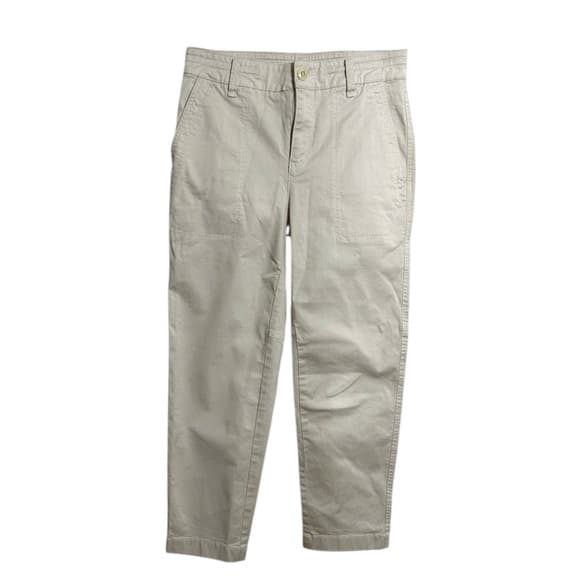 Vince Khaki Beige Pants Women Size 4 Minimalist Chino Cotton Blend - Thumbnail 17