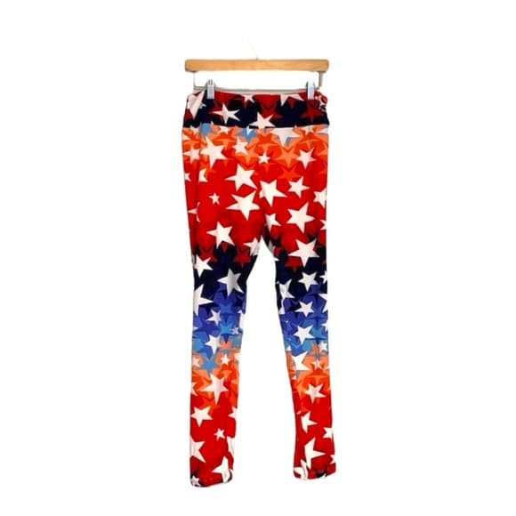 LuLaRoe Leggings Patriotic Stars Red White Blue Women's Tall & Curvy NWOT - Thumbnail 12