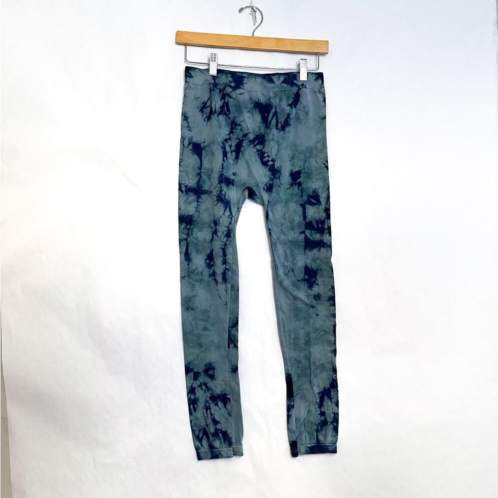 Blue Star Clothing Company Blue Tie-Dye Thin Leggings Size Medium - Thumbnail 3