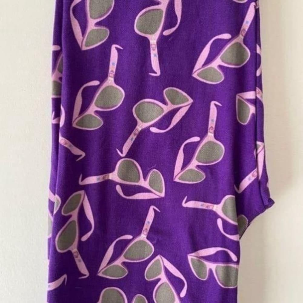 NWOT Lularoe Sunglasses Purple Cool Summer Fun Buttery Soft Leggings One Size OS - Thumbnail 3