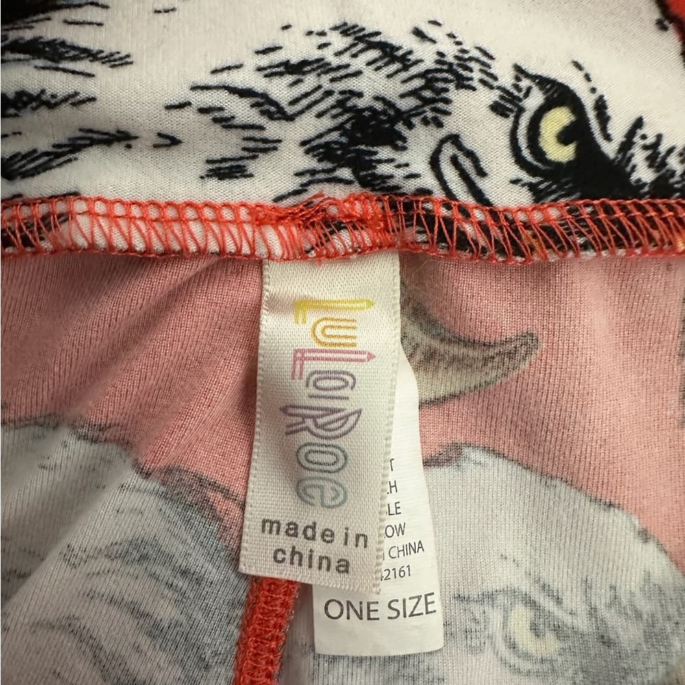 NWT LuLaRoe Bald Eagle Print Leggings OS One Size Forth of July Capsule America - Thumbnail 6
