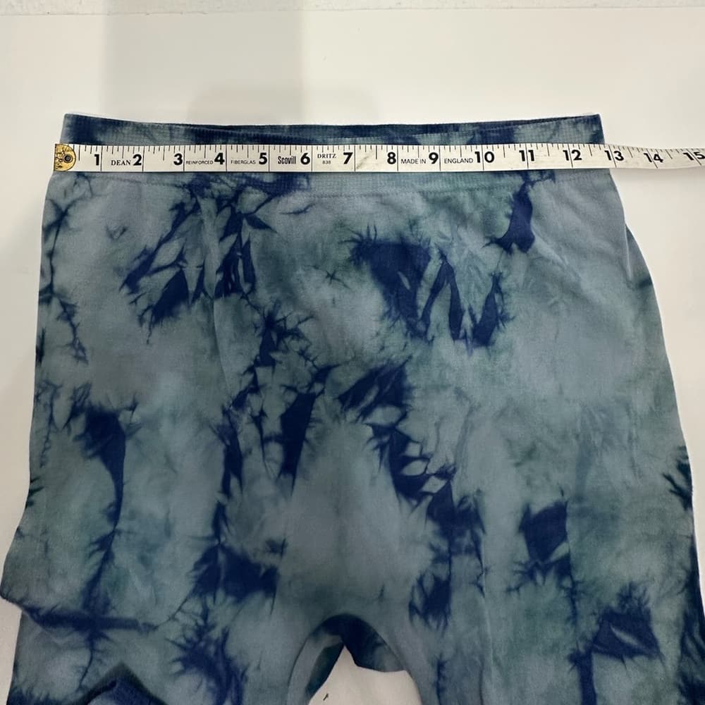Blue Star Clothing Company Blue Tie-Dye Thin Leggings Size Medium - Thumbnail 5