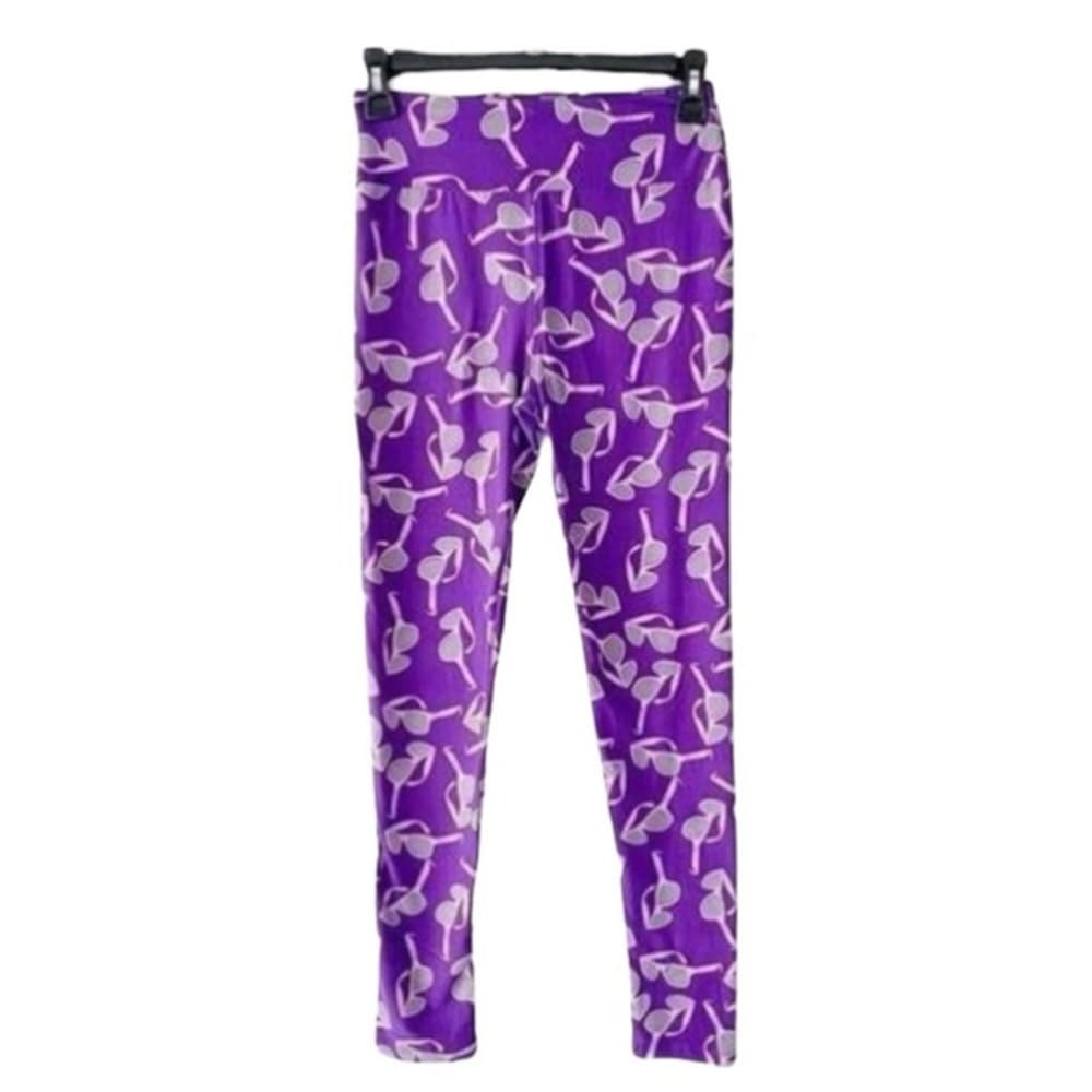 NWOT Lularoe Sunglasses Purple Cool Summer Fun Buttery Soft Leggings One Size OS - Thumbnail 9