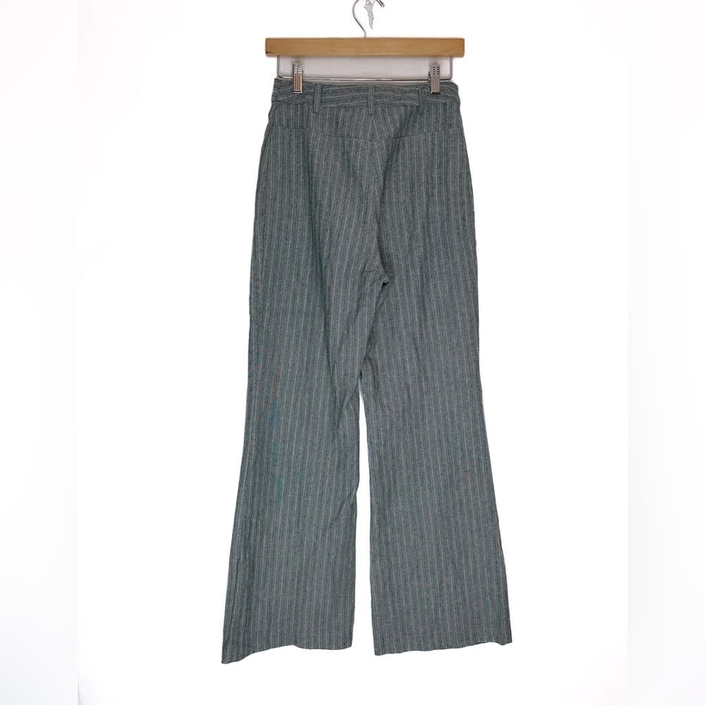 Princess Polly Pinstripe Pants Linen Cotton Blend Pant US Size 4 Office Boss - Thumbnail 2