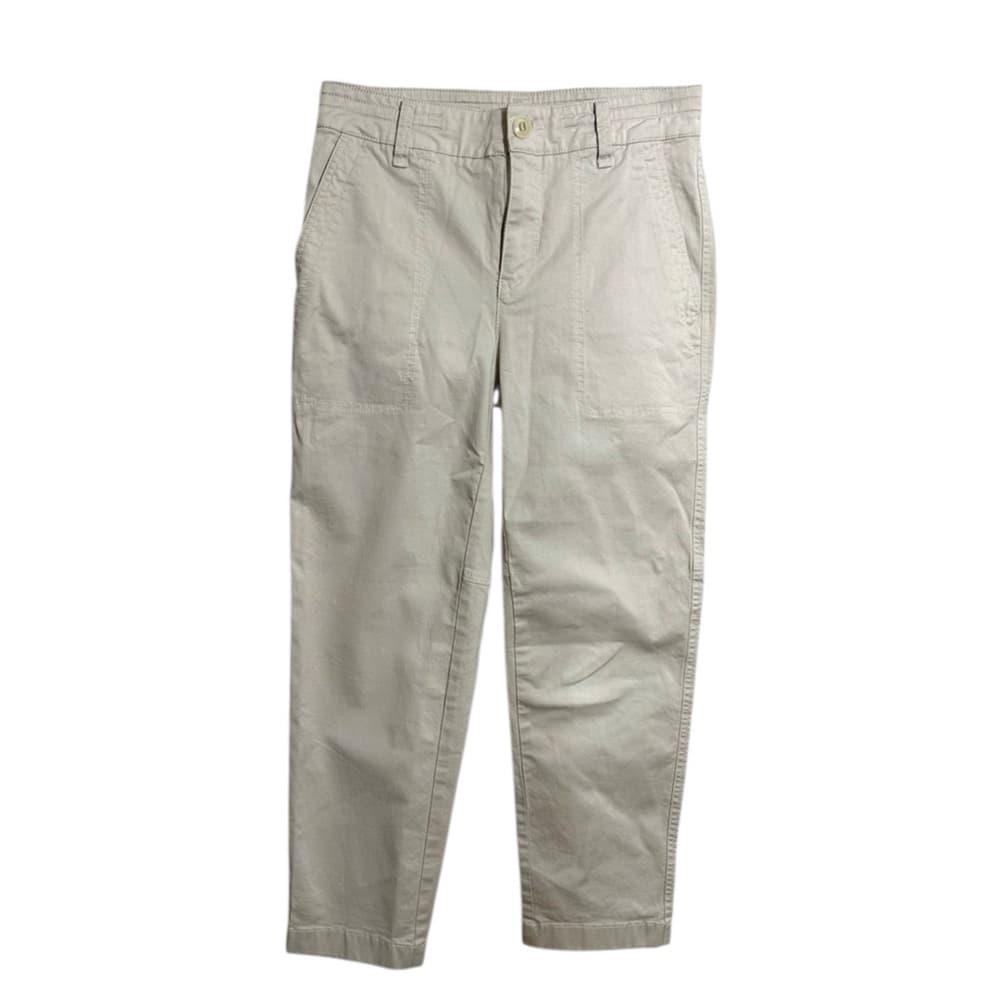 Vince Khaki Beige Pants Women Size 4 Minimalist Chino Cotton Blend - Thumbnail 16