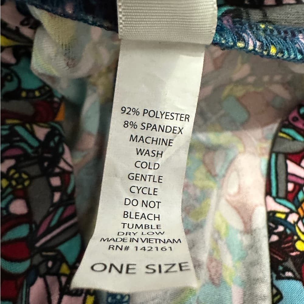 NWT Lularoe Toy Factory Print Leggings OS Robots Cat Truck Cartooncore Kidcore - Thumbnail 7