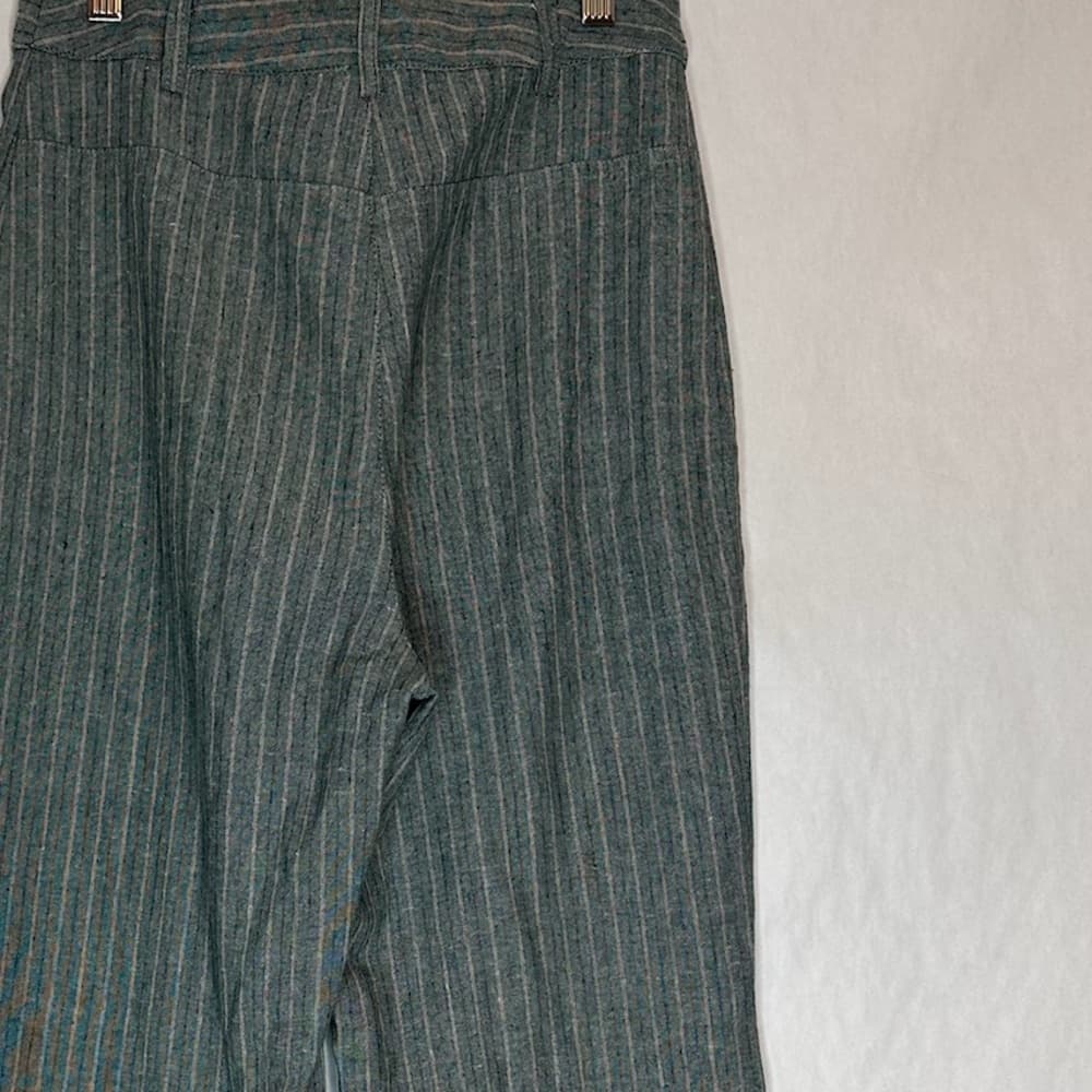 Princess Polly Pinstripe Pants Linen Cotton Blend Pant US Size 4 Office Boss - Thumbnail 8