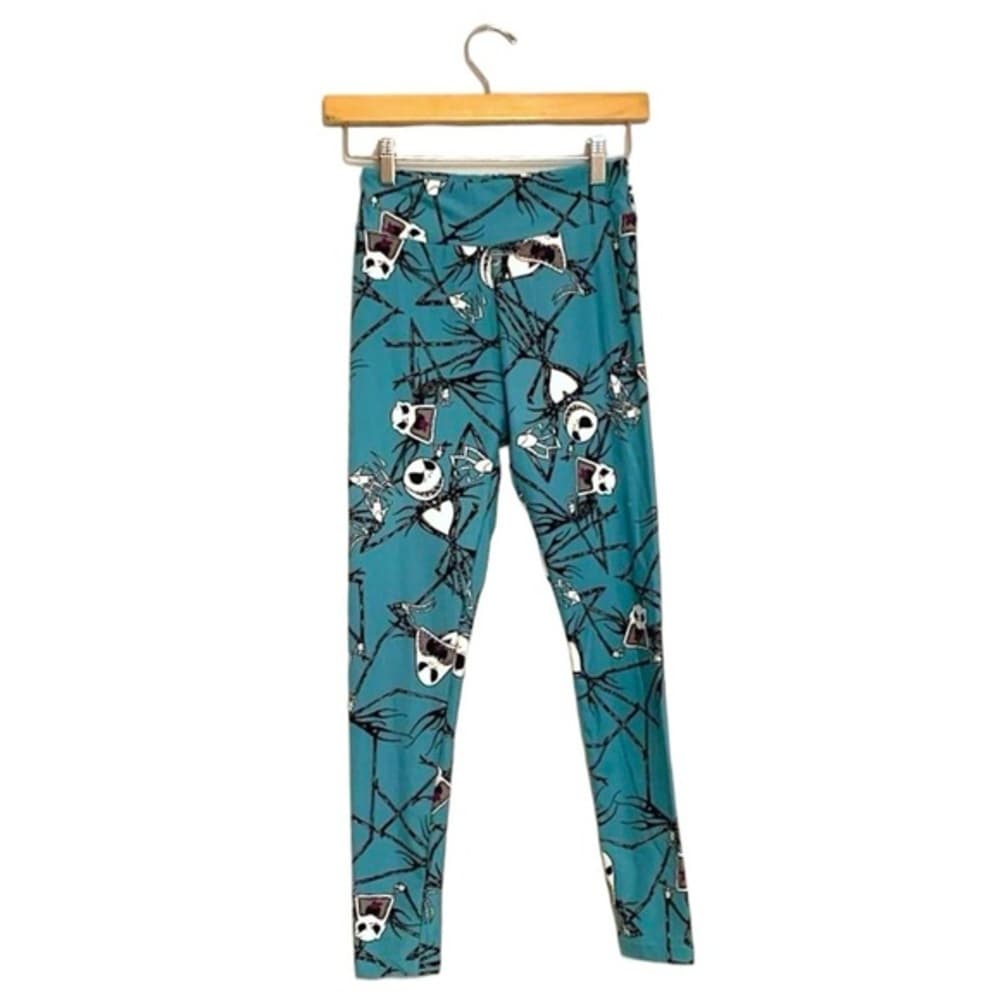NWT Nightmare Before Christmas Disney Lularoe Jack Skellington Leggings One Size - Thumbnail 9