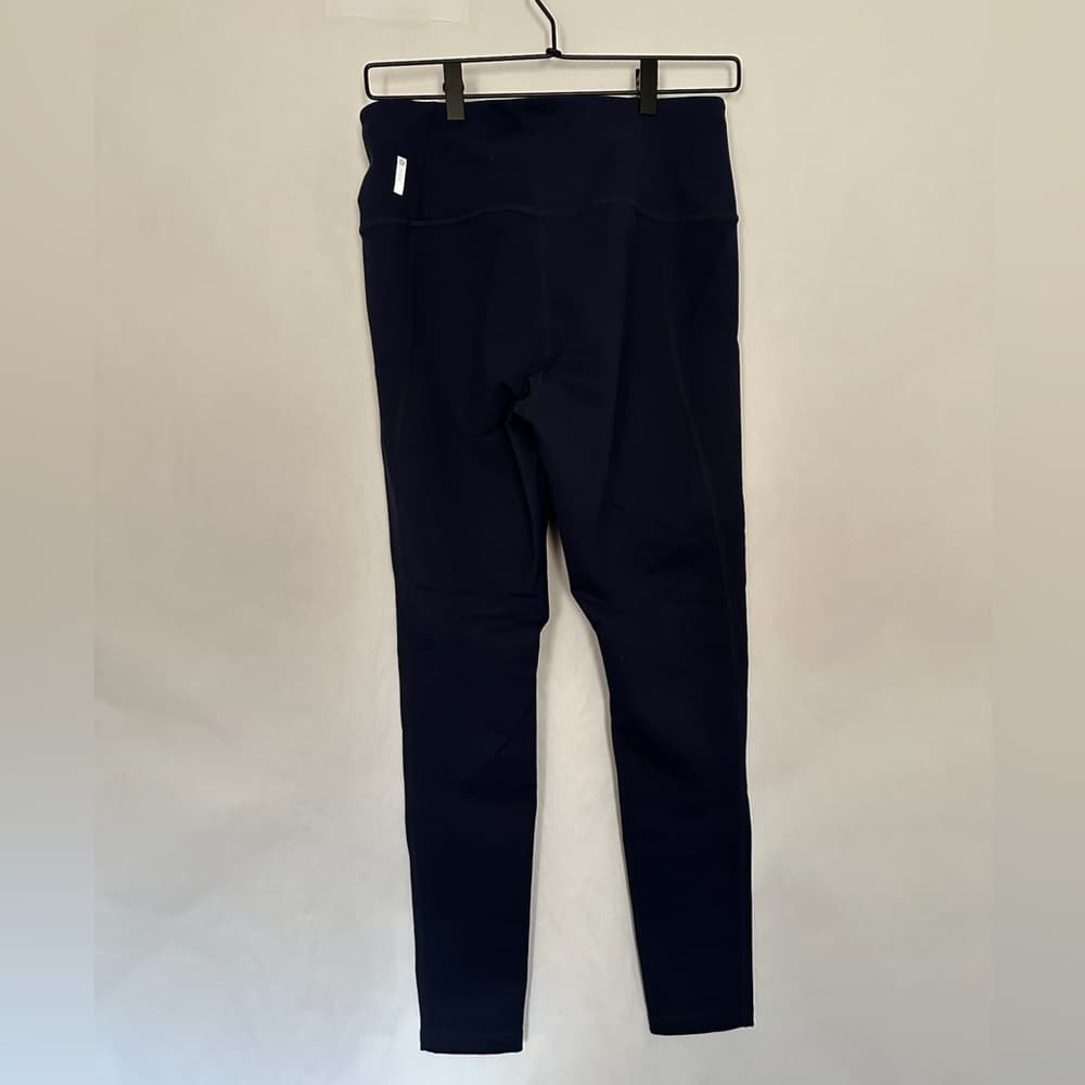 Zella Dark Navy Blue Workout Fitness Sport Leggings Size Large - Thumbnail 3