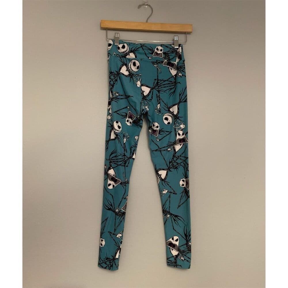 NWT Nightmare Before Christmas Disney Lularoe Jack Skellington Leggings One Size - Thumbnail 5