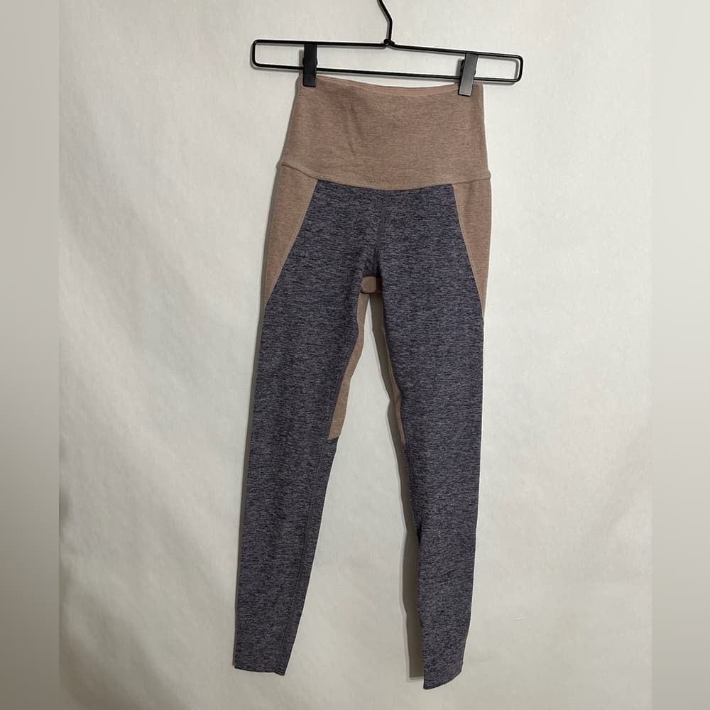 Beyond Yoga Colorblock Deep Amethyst Wild Wisteria Space High Waist Leggings XS - Thumbnail 8