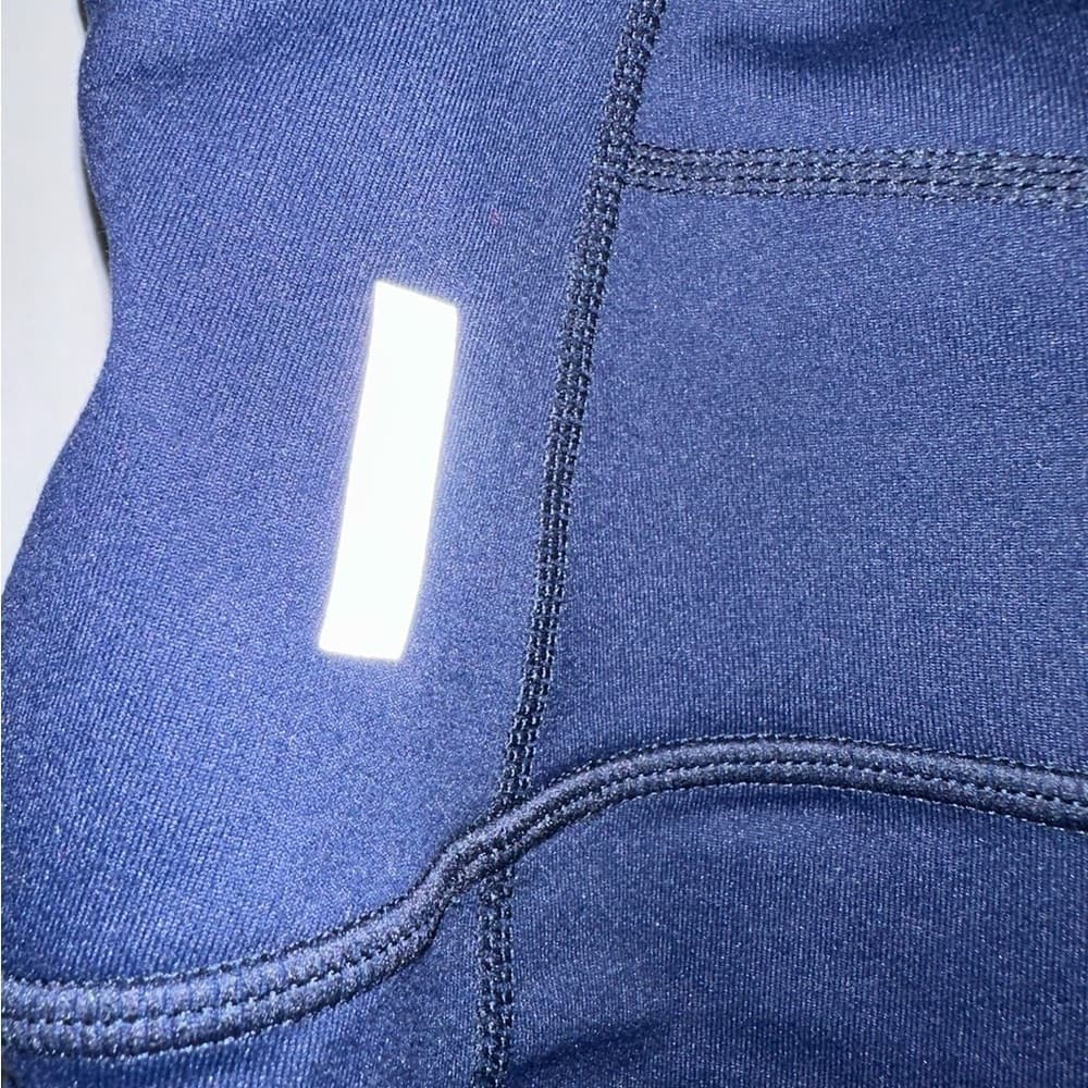 Zella Dark Navy Blue Workout Fitness Sport Leggings Size Large - Thumbnail 2