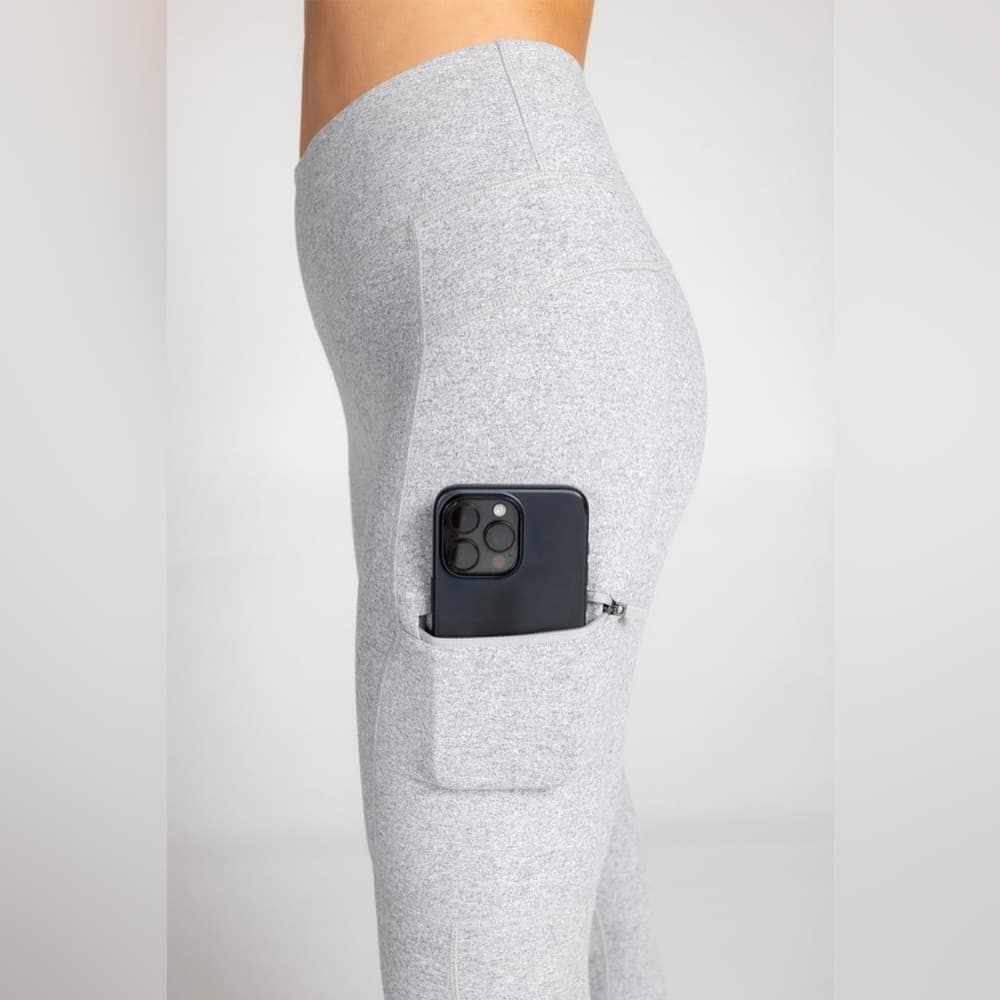 Kyodan Heathike Outdoor Leggings in Grey Mix Size Small High Rise Performance - Thumbnail 14