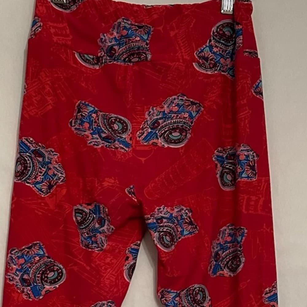 NWOT Lularoe Camera Photography Print Leggings One Size (OS 2-10) - Thumbnail 8