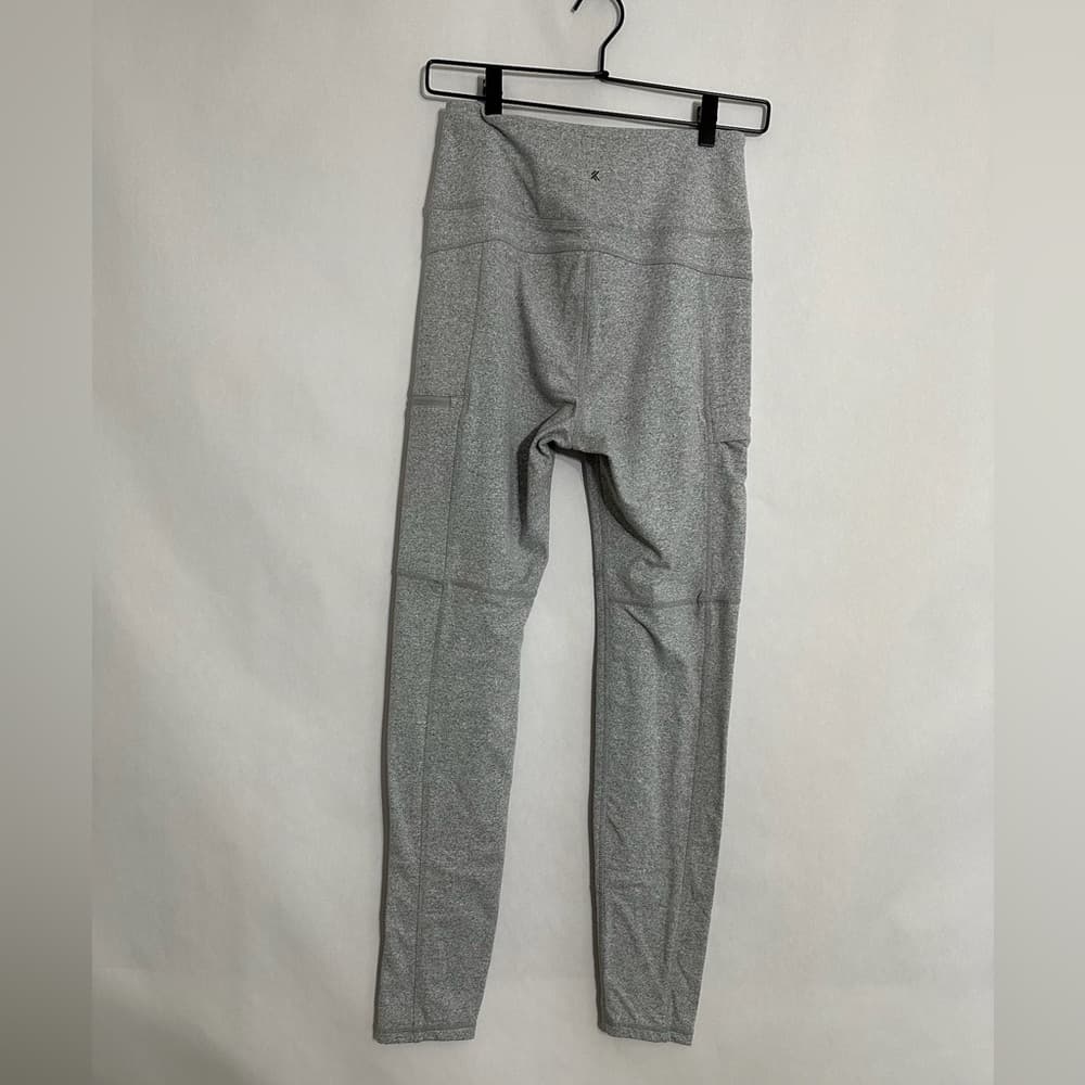 Kyodan Heathike Outdoor Leggings in Grey Mix Size Small High Rise Performance - Thumbnail 4