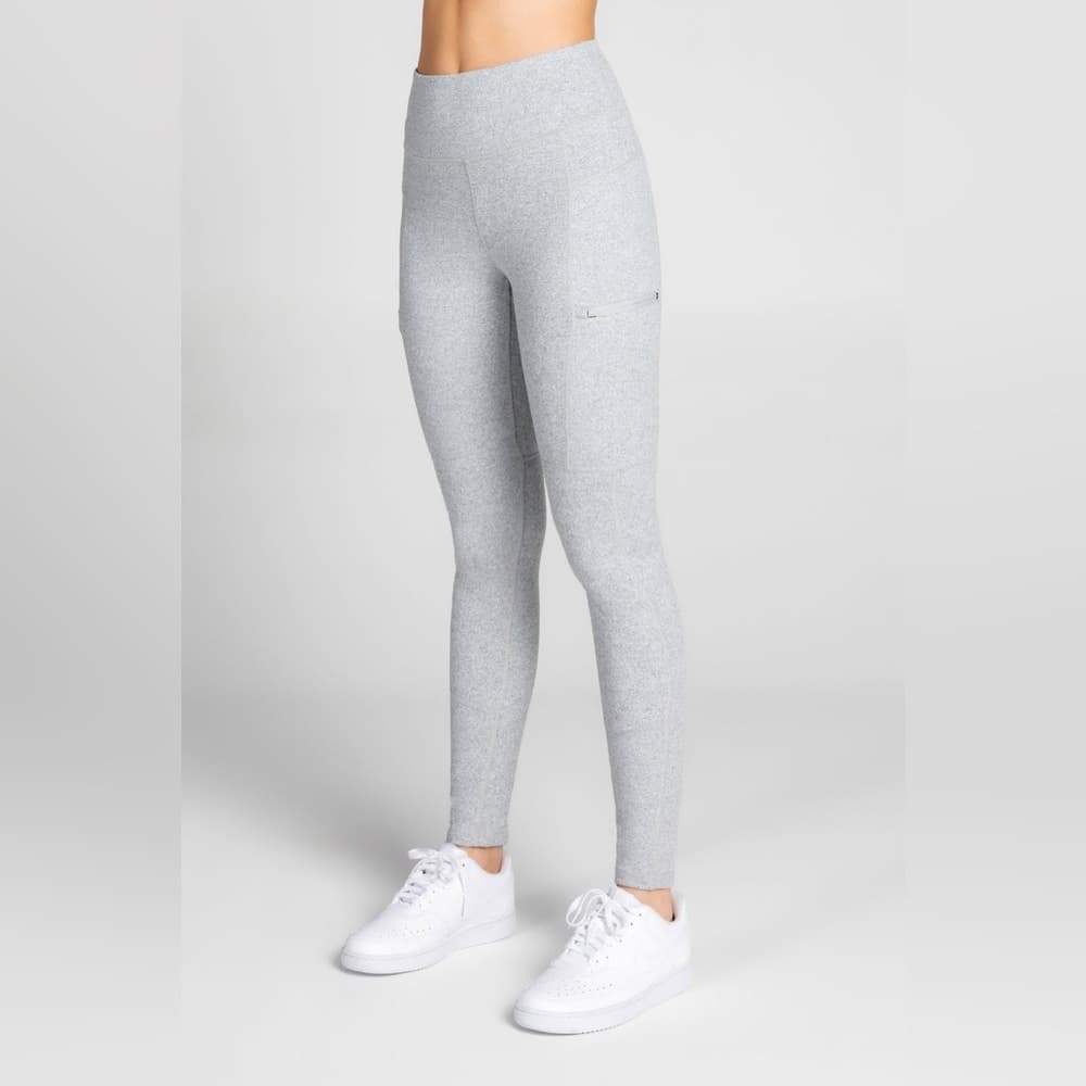Kyodan Heathike Outdoor Leggings in Grey Mix Size Small High Rise Performance - Thumbnail 13