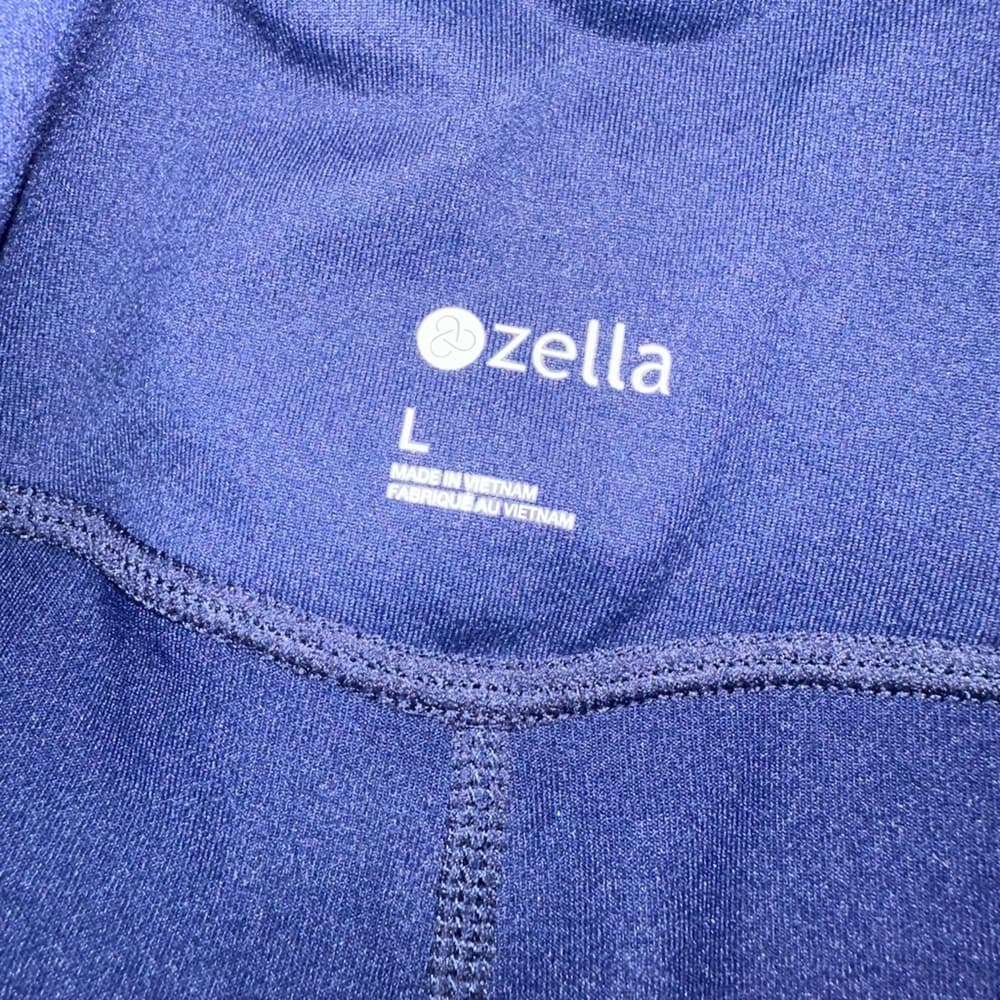 Zella Dark Navy Blue Workout Fitness Sport Leggings Size Large - Thumbnail 5