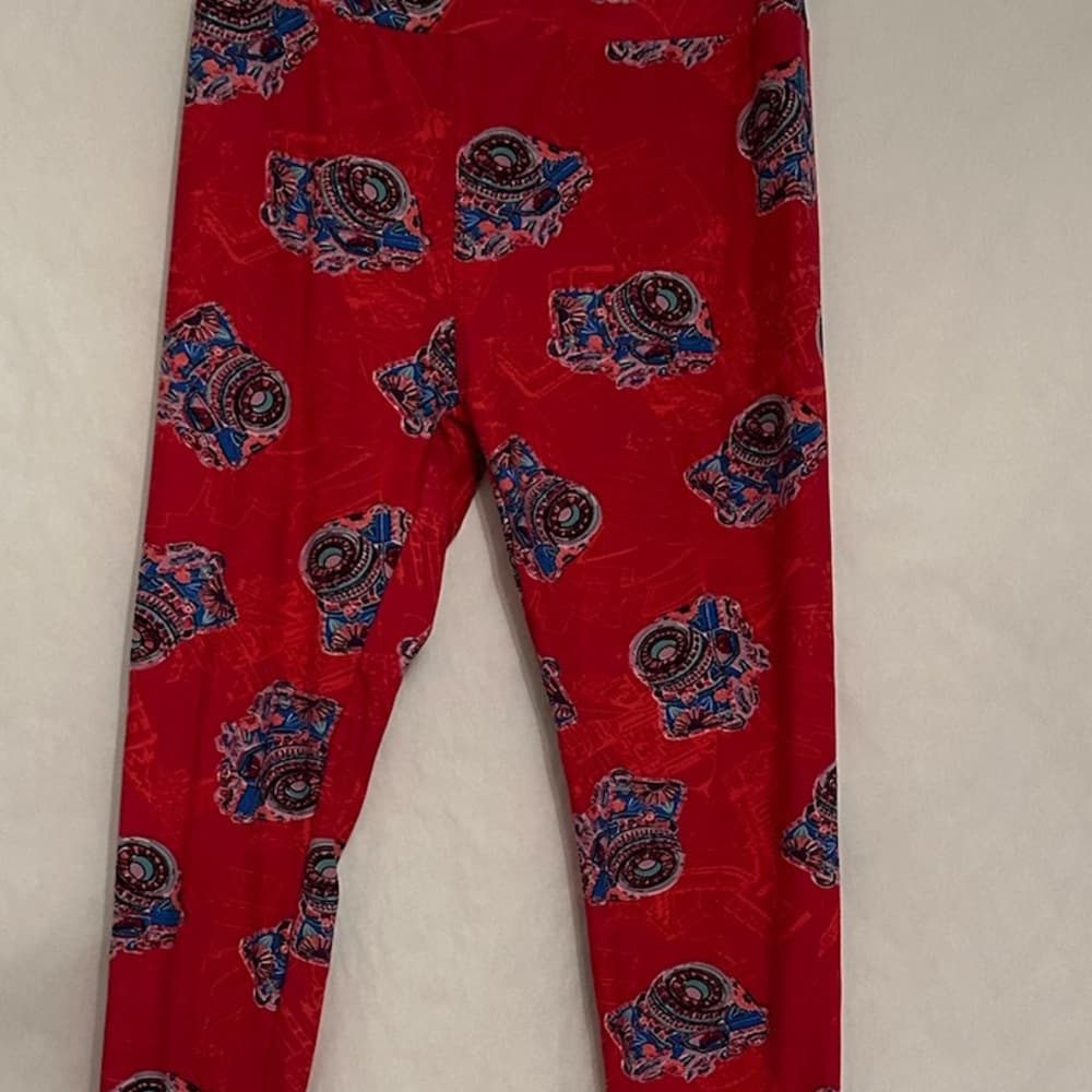 NWOT Lularoe Camera Photography Print Leggings One Size (OS 2-10) - Thumbnail 2
