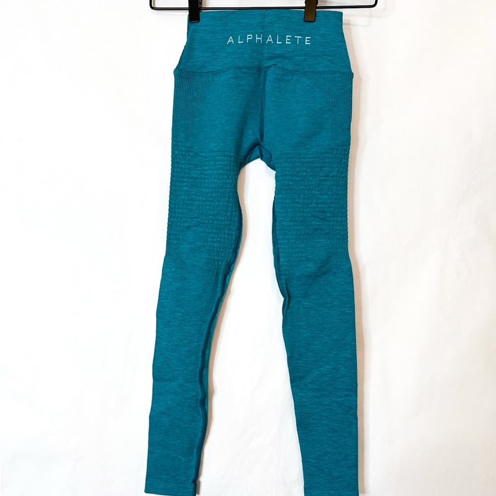 NEW Alphalete Halo Leggings in “Vivid Blue” Women’s Size Small Workout Pants - Thumbnail 8